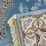 فرش ۱۲۰۰ شانه آبی الماسی کد SH-1201 - تصویر 3