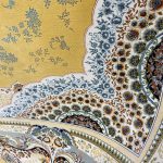 فرش ۱۲۰۰ شانه زمینه طلایی کدSH-1206