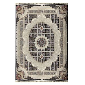 فرش ۷۰۰ شانه زمینه سرمه ای SH-705