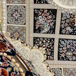 فرش ۷۰۰ شانه زمینه سرمه ای SH-705 - تصویر 3