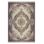 فرش ۷۰۰ شانه ماشینی زمینه خاکستری SH-718