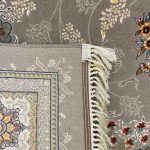 فرش ۷۰۰ شانه کاشان زمینه خاکستری SH-714 - تصویر 4