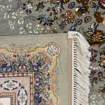 فرش ۷۰۰ شانه کاشان زمینه خاکستری SH-717 - تصویر 4