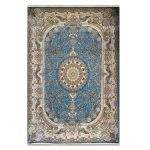 فرش 1500 شانه ماشینی زمینه آبی SH-1513