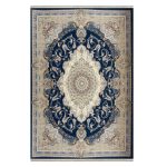 فرش 1500 شانه ماشینی زمینه سرمه ای SH-1509