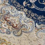 فرش 1500 شانه ماشینی زمینه سرمه ای SH-1509