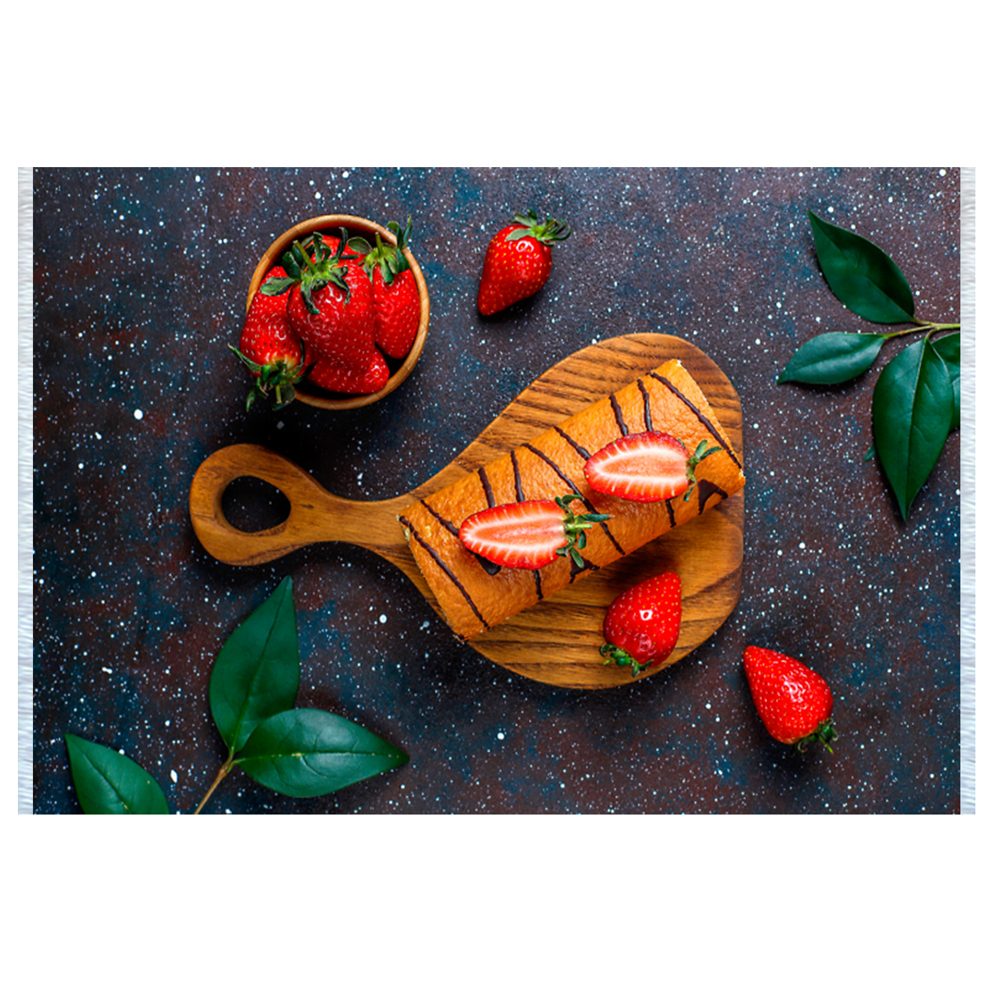 فرش آشپزخانه طرح توت فرنگی کد 101408 فرش آشپزخانه طرح توت فرنگی کد 101408