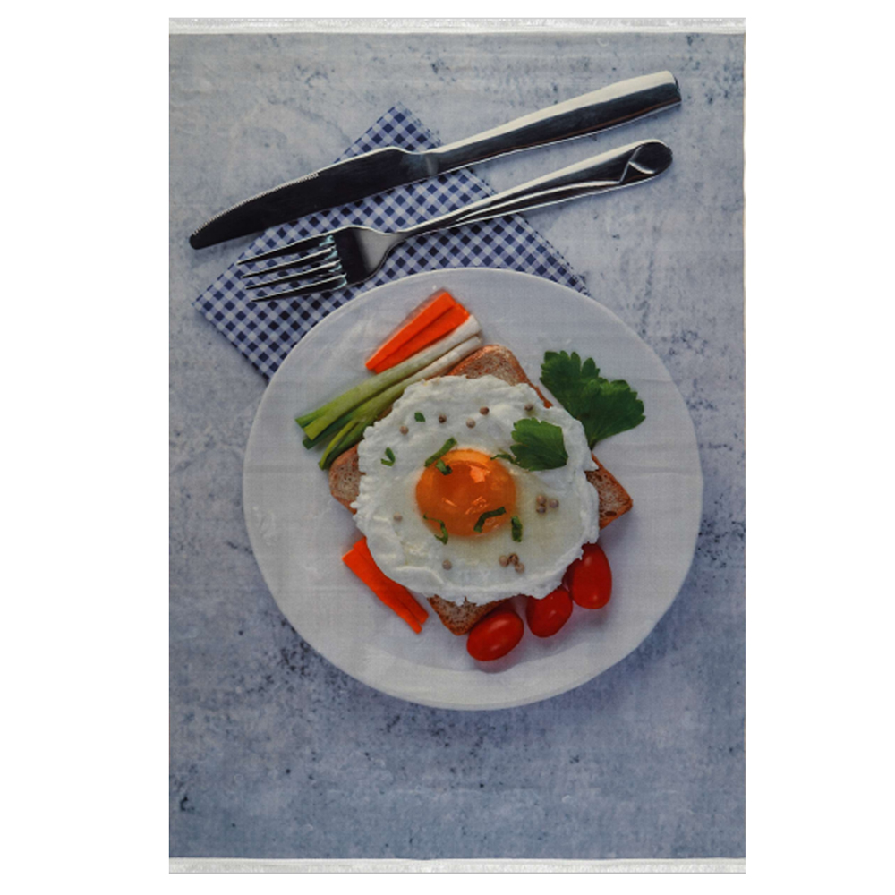 فرش آشپزخانه طرح صبحانه کد 101400 فرش آشپزخانه طرح صبحانه کد 101400