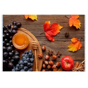 فرش آشپزخانه طرح پاییزی کد 101417