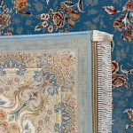 فرش ماشینی 1500 شانه زمینه آبی SH-1522 - تصویر 3