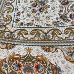 فرش ماشینی 1500 شانه زمینه کرم SH-1519