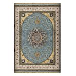 فرش ماشینی ۱۲۰۰ شانه آبی کدSH-1237