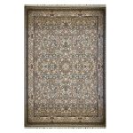 فرش ماشینی ۱۲۰۰ شانه زمینه گردویی کدSH-1239