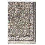 فرش ماشینی ۱۲۰۰ شانه زمینه گردویی کدSH-1239