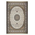 فرش ماشینی ۱۲۰۰شانه زمینه کرم کدSH-1242