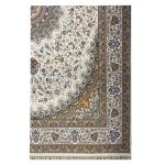 فرش ماشینی ۱۲۰۰شانه زمینه کرم کدSH-1242