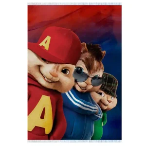 فرش کودک الووین و سنجاب ها