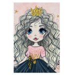 فرش کودک دختر موفرفری زمینه صورتی کد101229