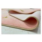 فرش کودک دختر موفرفری زمینه صورتی کد101229 - تصویر 3