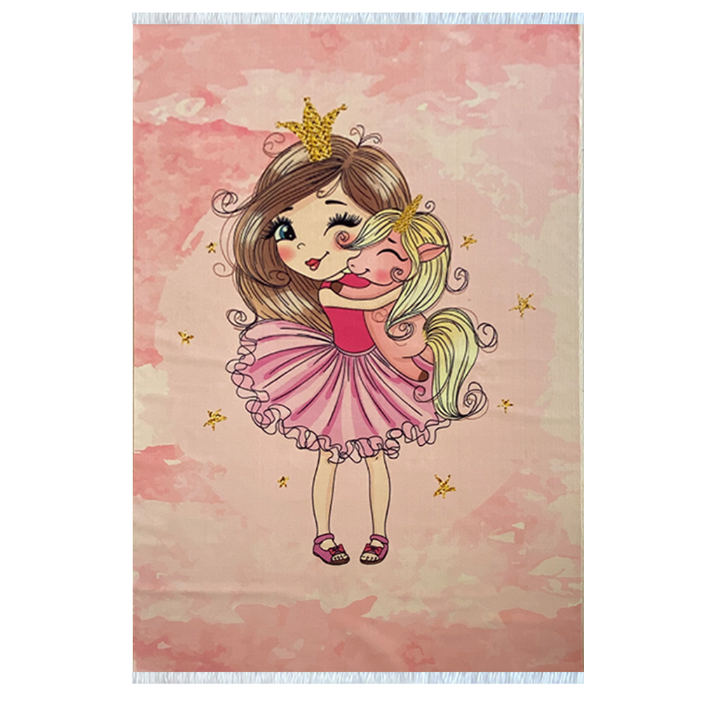 فرش کودک پرنسس و یونی کورن کد101210 فرش کودک پرنسس و یونی کورن کد101210