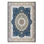 فرش ۱۲۰۰ شانه زمینه آبی کدSH-1222