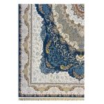 فرش ۱۲۰۰ شانه زمینه آبی کدSH-1222