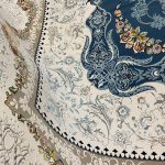 فرش ۱۲۰۰ شانه زمینه آبی کدSH-1222 - تصویر 3