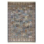 فرش ۱۲۰۰ شانه زمینه آبی کدSH-1228