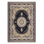 فرش ۱۲۰۰ شانه زمینه ذغالی کدSH-1225