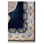 فرش ۱۲۰۰شانه زمینه سرمه ای کدSH-1244