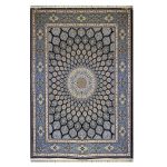 فرش ۱۲۰۰شانه زمینه سرمه ای کدSH-1254