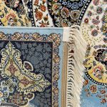 فرش ۱۲۰۰شانه ماشینی زمینه آبی کدSH-1261