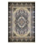 فرش ۱۲۰۰شانه ماشینی زمینه خاکستری کدSH-1259