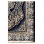 فرش ۱۲۰۰شانه ماشینی زمینه سرمه ای کدSH-1260