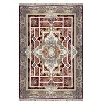 فرش ۱۲۰۰شانه ماشینی زمینه قرمز کدSH-1252