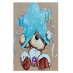 فرش اختصاصی چاپی طرح خرس و ستاره کد1060 - تصویر 2