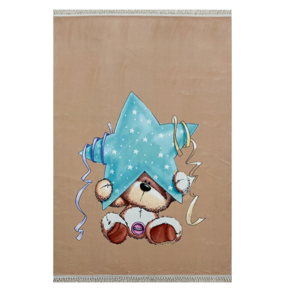 فرش اختصاصی چاپی طرح خرس و ستاره کد1060 فرش اختصاصی چاپی طرح خرس و ستاره کد1060