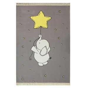 فرش کودک اختصاصی چاپی فیل وستاره کد1055