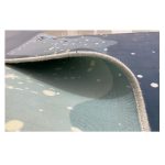 فرش کودک چاپی خرس شالدار زمینه آبی کد1043 - تصویر 3