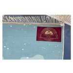 فرش کودک چاپی خرس شالدار زمینه آبی کد1043 - تصویر 4