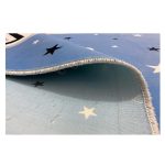فرش کودک چاپی طرح تاج زمینه آبی کد1040 - تصویر 3