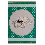 فرش کودک چاپی طرح فیل کوچولو کد1048