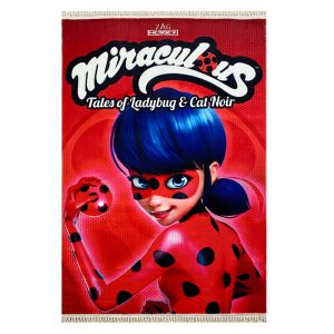 فرش کودک اختصاصی میراکلوس زمینه قرمز کد1063