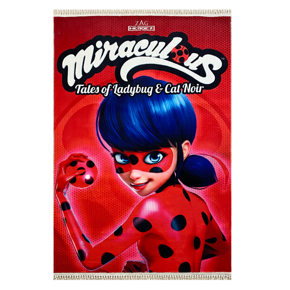 فرش کودک اختصاصی میراکلوس زمینه قرمز کد1063 فرش کودک اختصاصی میراکلوس زمینه قرمز کد1063