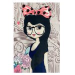 فرش کودک اختصاصی چاپی طرح دخترانه کد1070