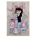 فرش کودک اختصاصی چاپی طرح دخترانه کد1070