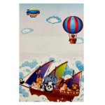 فرش کودک اختصاصی چاپی کشتی حیوانات کد1067 - تصویر 3