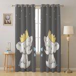 فرش کودک فیل تاج دار کد 1078 - تصویر 2