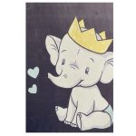 فرش کودک فیل تاج دار کد 1078 - تصویر 3