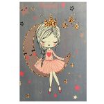 فرش کودک دختر و ماه کد 1079 - تصویر 3